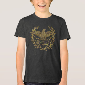 Camiseta Triblenda Emblema de mosaico de águila del Imperio Romano