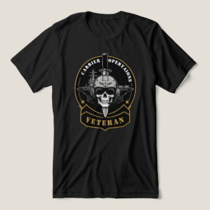 Camiseta Triblenda Emblema de operaciones de portaaviones veterano ma