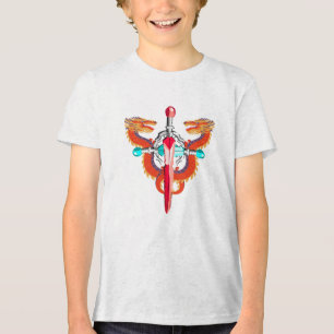Camiseta Triblenda Emblema del Dragón del Cielo Escarlata