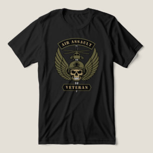 Camiseta Triblenda Emblema Táctico de Veterano de Asalto Aéreo