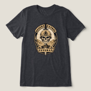 Camiseta Triblenda Emblema Táctico Veterano de Patrulla del Desierto