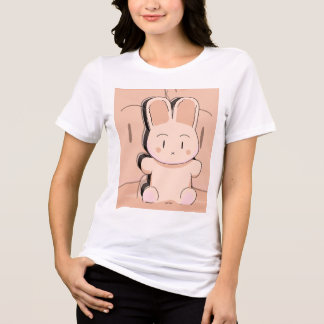 Camiseta Triblenda Embrace the Quiet Luxury Minimalist Bunny T-Shirt