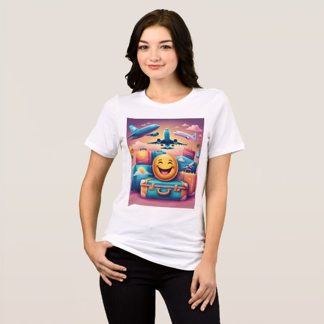 Camiseta Triblenda Emojis de viaje camiseta de mujer - Aventura esper (Anverso Completo)