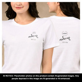 Camiseta Triblenda Empleado blanco Nombre de tu logo Artista de maqui