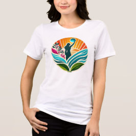 Camiseta Triblenda Empoderamiento de la Humanidad V-Cuello