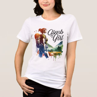 Camiseta Triblenda Empoderamiento femenino Hiker Tee, montañismo