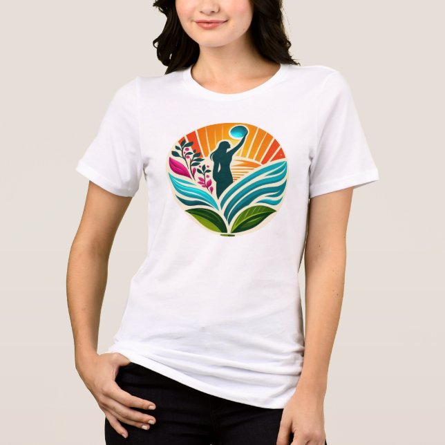 Camiseta Triblenda Empoderando a la Humanidad V-Neck (Anverso)