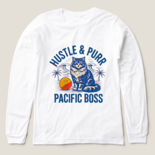 Camiseta Triblenda Emprendedor Cat Dad Hustle - Pacific Boss Money