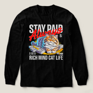 Camiseta Triblenda Empresario Jefe Gato Mantén la Ambición