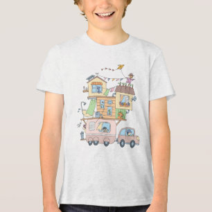 Camiseta Triblenda En el camping de la familia Road