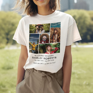 Camiseta Triblenda En Memoria 5 x Collage de Fotos Memorial