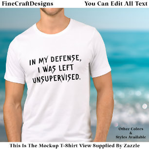 Camiseta Triblenda En Mi Defensa Divertida Excusa Tendencia de cita T