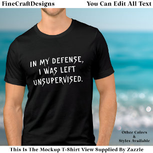 Camiseta Triblenda En Mi Defensa Divertida Excusa Tendencia de cita T