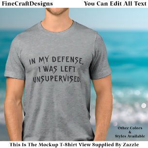 Camiseta Triblenda En Mi Defensa Divertida Razón Tendenza de cita Tri