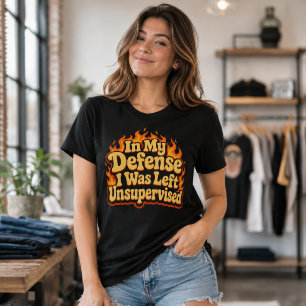 Camiseta Triblenda En Mi Defensa Me Dejaron Sin Supervisión Divertida
