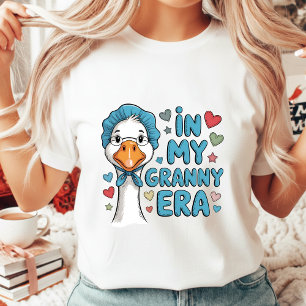 Camiseta Triblenda En Mi Era de Abuela Cute Goose Estética Vintage