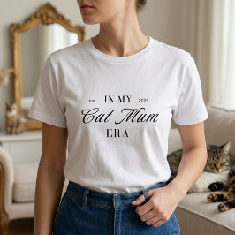 Camiseta Triblenda En Mi Era de Mamá Gata Divertido Amante Simple Per