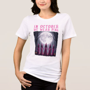 Camiseta Triblenda En Octubre Usamos Cáncer De Mama De Halloween Rosa