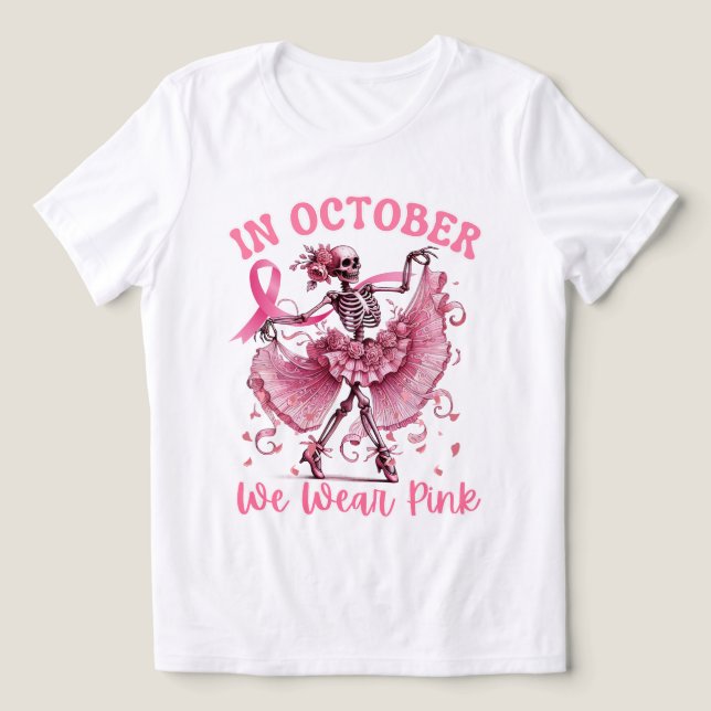 Camiseta Triblenda En Octubre Usamos Conciencia Sobre El Cáncer De Ma (Diseño delantero )