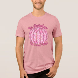 Camiseta Triblenda En Octubre Usamos Conciencia Sobre El Cáncer De Ma