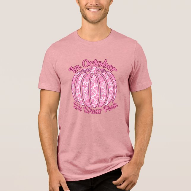 Camiseta Triblenda En Octubre Usamos Conciencia Sobre El Cáncer De Ma (Anverso)