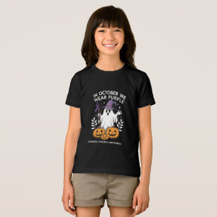 Camiseta Triblenda En Octubre Usamos Un Fantasma Morado De Violencia