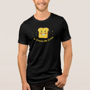 Camiseta Triblenda En Queso, Corteza - Diseño De Un Pun De Tostada.