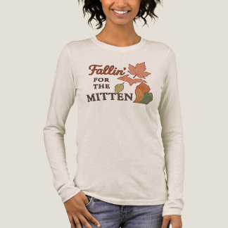 CAMISETA TRIBLENDA ENAMORÁNDOSE DE LA MITT MICHIGAN SUDADERA DE OTOÑO