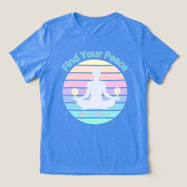 Camiseta Triblenda encuentra tu azul de paz (Diseño delantero )