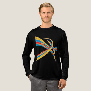 Camiseta Triblenda Energía de flujo de color - Diseño de Fox del desi