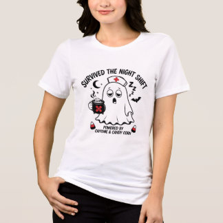 Camiseta Triblenda Enfermera fantasma divertida que sobrevivió al tur