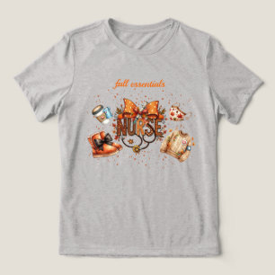 Camiseta Triblenda Enfermera Linda Caída Esenciales 