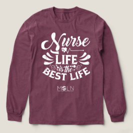 Camiseta Triblenda Enfermera Vida Oscura Tri-Blend Long Sleeve Tee