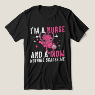 Camiseta Triblenda Enfermera y madre fuerte, cita motivacional