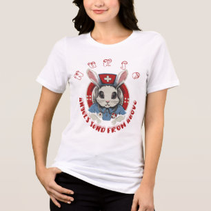 Camiseta Triblenda Enfermeras: Mandan ángeles desde arriba