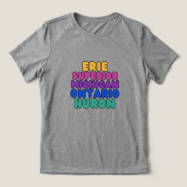 Camiseta Triblenda Enfriador de latas de los Grandes Lagos con texto 