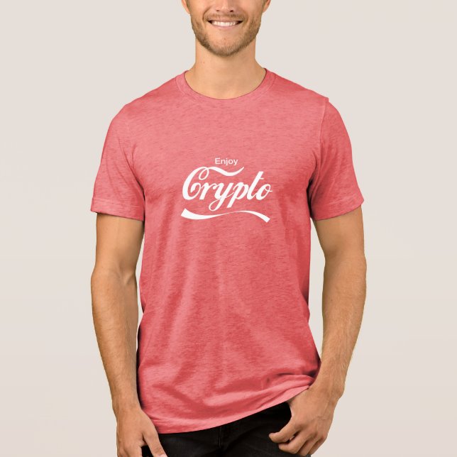 Camiseta Triblenda Enjoy Crypto Parody T-Shirt (Anverso)