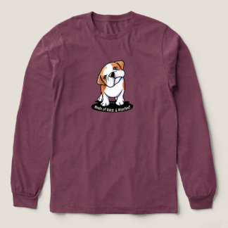 Camiseta Triblenda Enojo bulldog y travesura