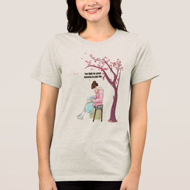 Camiseta Triblenda Enraizados en el esfuerzo, el logro del éxito (Anverso)