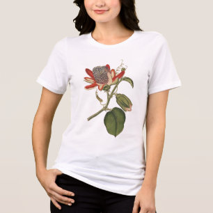 Camiseta Triblenda Ensayo botánico de vintage Flor de pasión