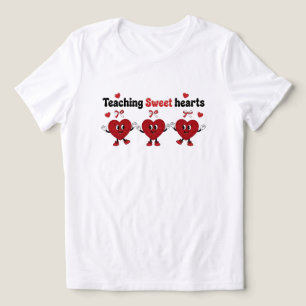 Camiseta Triblenda Enseñando corazones dulces Latch Hook Yarn Coquett