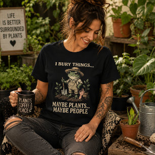 Camiseta Triblenda Enterrado Cosas, Tal Vez Plantas.... Tal Vez Gente