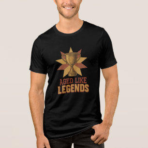 Camiseta Triblenda Envejecido Como Leyendas – Trofeo Antiguo Deportes