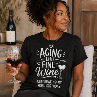 Camiseta Triblenda Envejeciendo como un buen vino Cumpleaños Celebrac