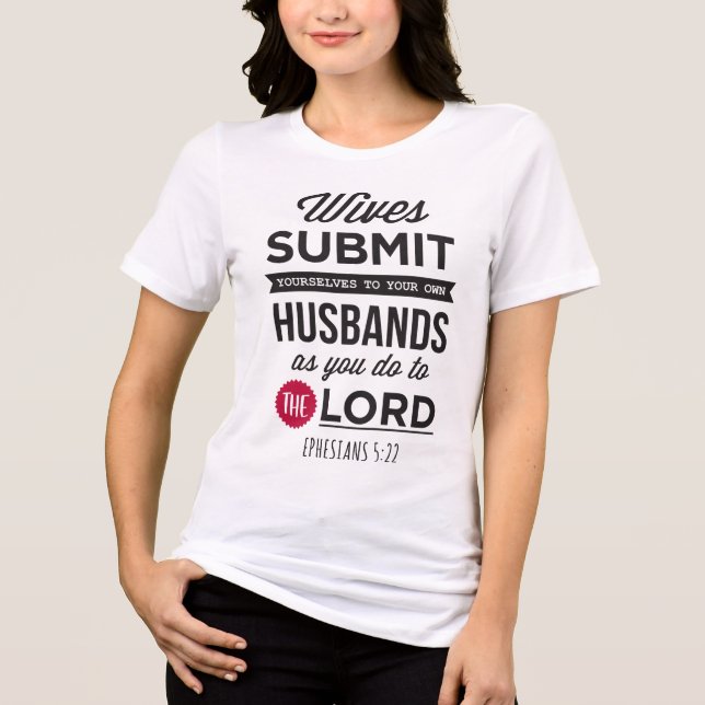 Camiseta Triblenda Ephesians 5:22 (Anverso)