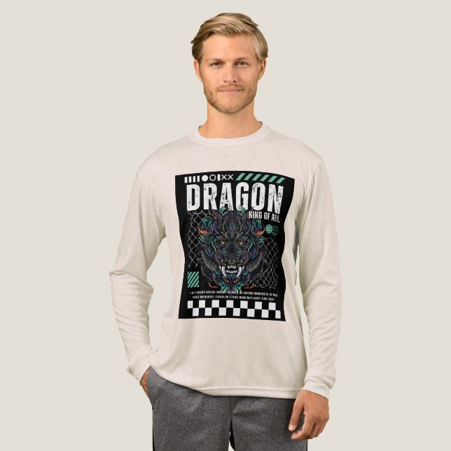 Camiseta Triblenda Epic Dragon Graphic T-Shirt Design (Anverso Completo)