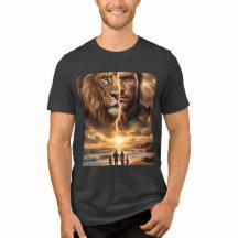 Epic Lion and Warrior Sunset
