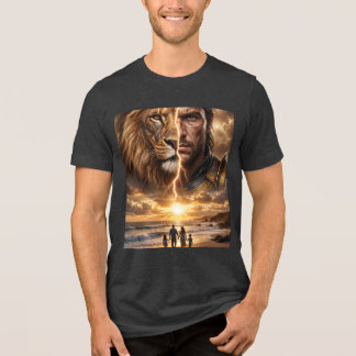 Camiseta Triblenda Epic Lion and Warrior Sunset 