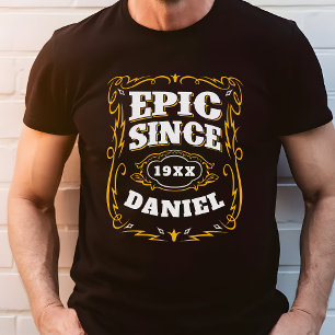 Camiseta Triblenda Épico Desde el Año de Nacimiento Personalizado y N