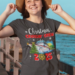 Camiseta Triblenda Equipo de Crucero Navideño Barco Personalizado